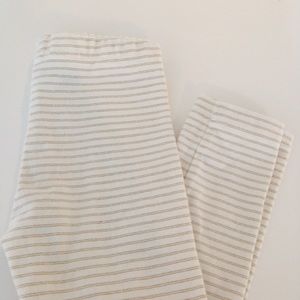 Tea collection toddler legging ivory cream gold